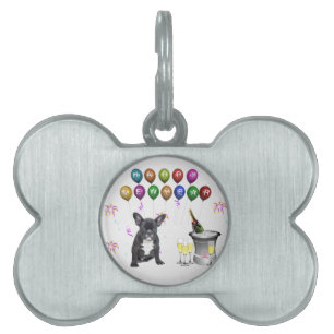 French Bulldog New Year Pet Tag