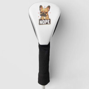 French Bulldog Nope Golf Head Cover