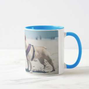French Bulldog On Beach Mug