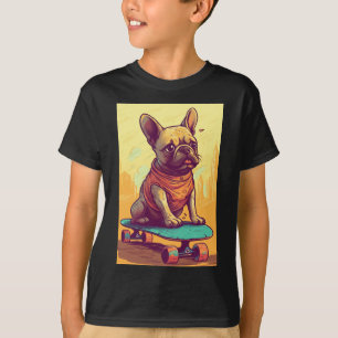French Bulldog on Skateboard T-Shirt