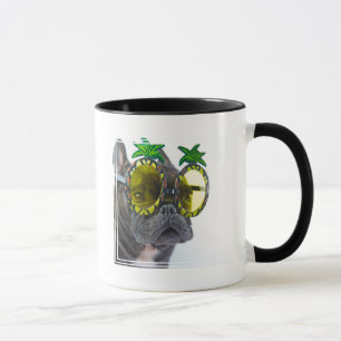 French Bulldog on the Beach Mug