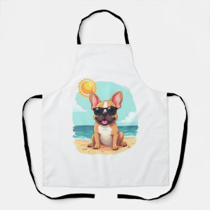 French Bulldog on Vacation Apron