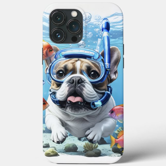 French Bulldog on vacation Case-Mate iPhone Case (Back)