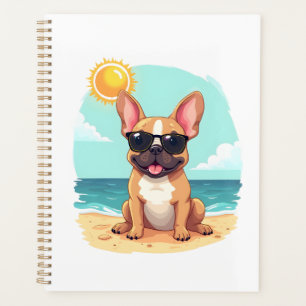 French Bulldog on Vacation Planner