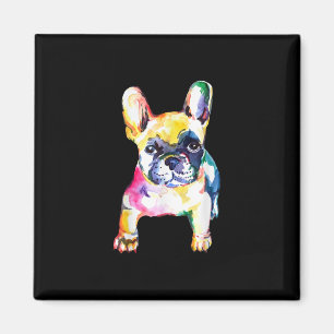 French Bulldog Original Watercolor Drawing Gift Magnet