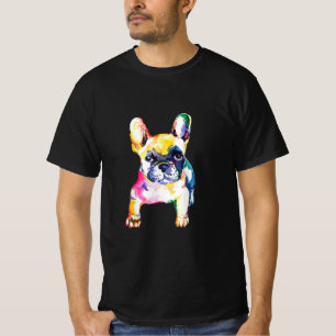 French Bulldog Original Watercolor Drawing Gift T-Shirt
