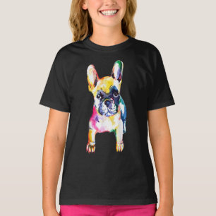French Bulldog Original Watercolor Hand Drawing T-Shirt