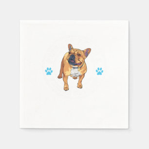 French Bulldog Owner Dog Lover Dog Breed Puppy Gif Napkin