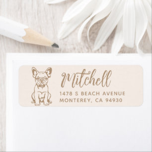 French Bulldog Owner Return Address Dog Owner labe