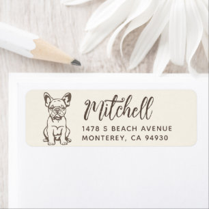 French Bulldog Owner Return Address Dog Owner labe