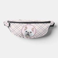 French Bulldog Painting White Cream Pet Dog Art