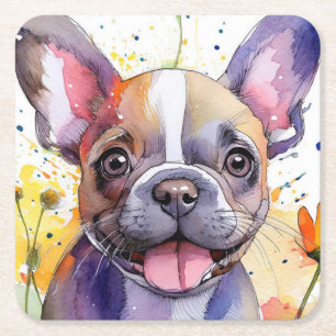 French Bulldog Paper Coaster