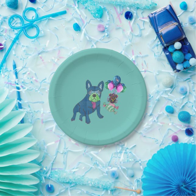French bulldog paper plate (Party)