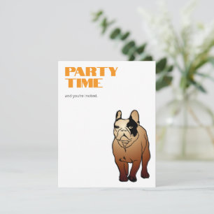 French Bulldog Party invitation