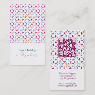 French Bulldog Pastel Business Card for Pet Profes