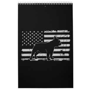 French Bulldog Patriotic Dog Lover Gifts Calendar