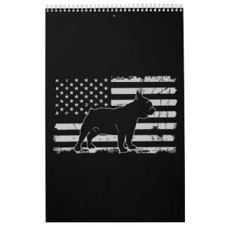 French Bulldog Patriotic Dog Lover Gifts Calendar