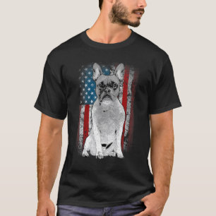 French Bulldog Patriotic USA Flag for Frenchie Own T-Shirt