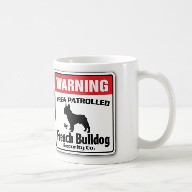 French Bulldog Patrolled Coffee Mug (Right)