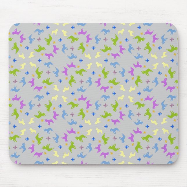 French Bulldog pattern Mouse Mat (Front)
