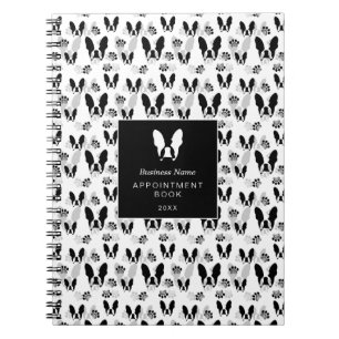 French bulldog pattern notebook