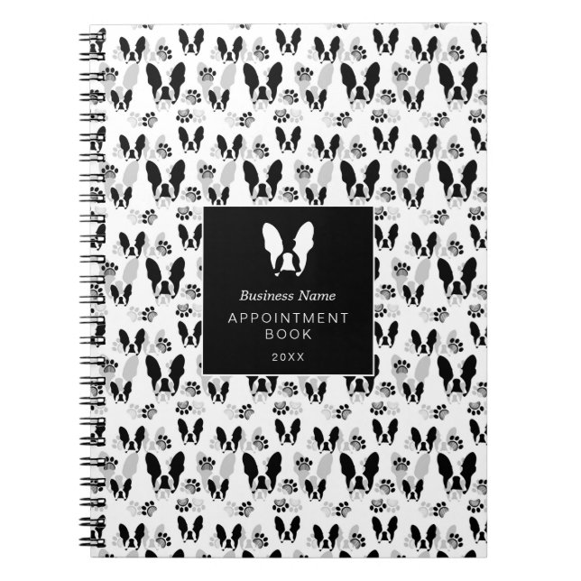 French bulldog pattern notebook (Front)