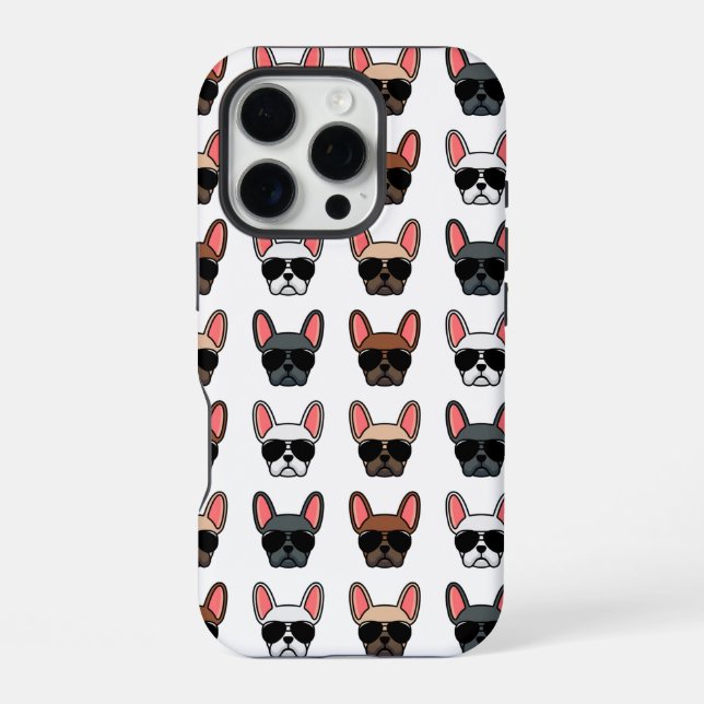 French Bulldog Patterned Phone Case (Back)