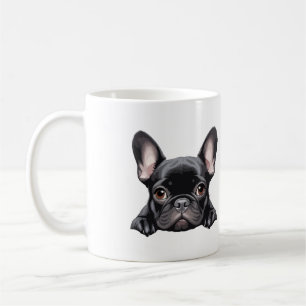 French Bulldog Peeking Cute Adorable Funny Animal Coffee Mug