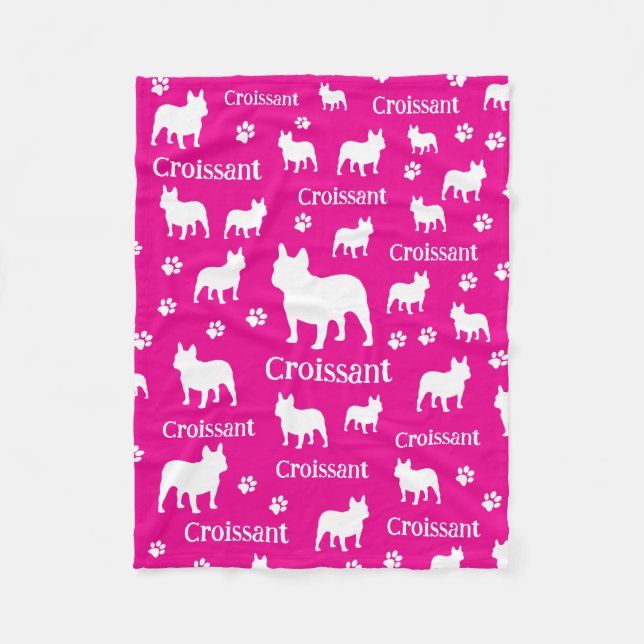 French Bulldog Personalised Dog Blanket Frenchie  (Front)