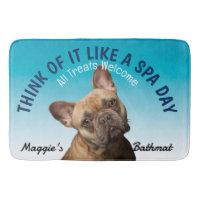 French Bulldog Personalised Dog Lover Bath Mat