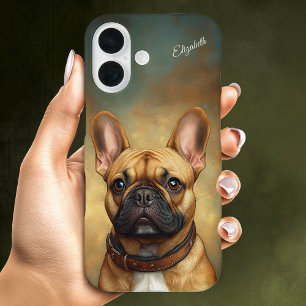French Bulldog Personalised Fawn Frenchie iPhone 16 Case