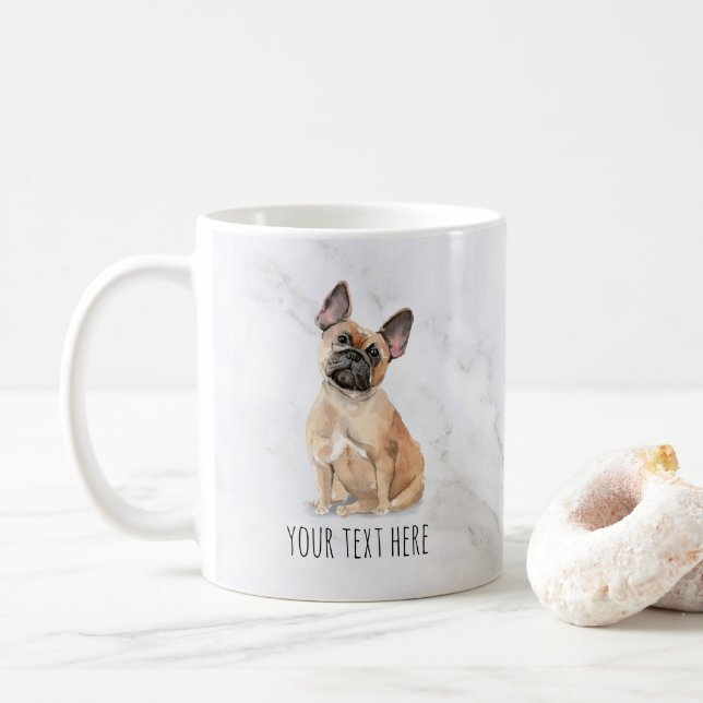 French Bulldog Personalised Mug (With Donut)