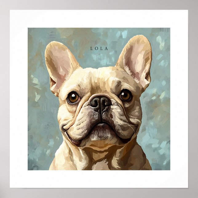 French Bulldog Personalised Print (Front)