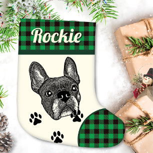 French Bulldog Personalised Small Christmas Stocking