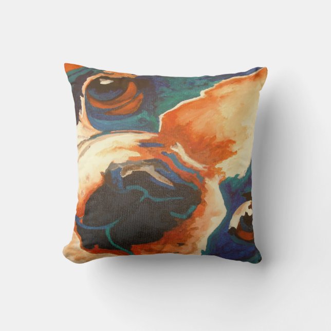 French Bulldog Pet Portrait Cushion (Front)