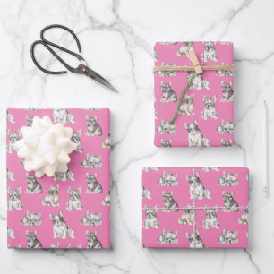 French Bulldog Pet Wrapping Paper Sheets
