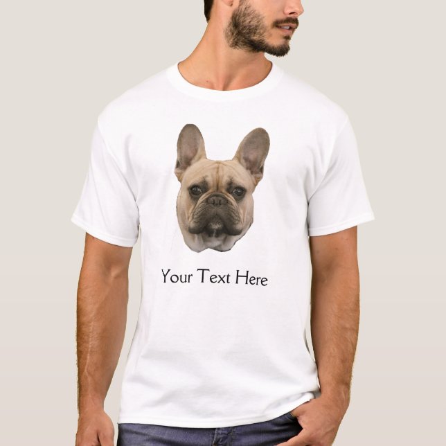 French Bulldog  Photo Customised T-Shirt (Front)