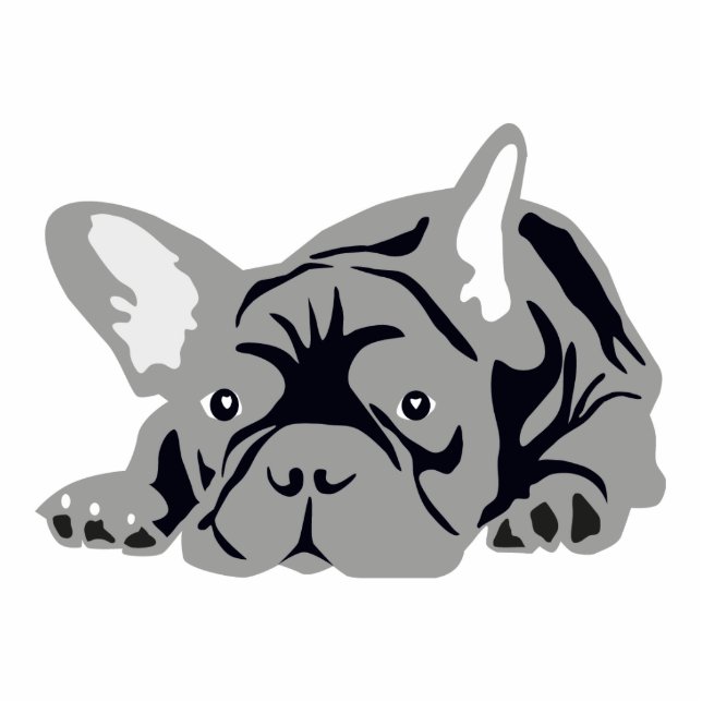 French Bulldog Photo Sculpture Magnet (Front)