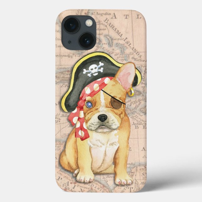 French Bulldog Pirate Case-Mate iPhone Case (Back)