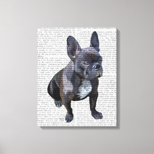 French Bulldog Plain Canvas Print