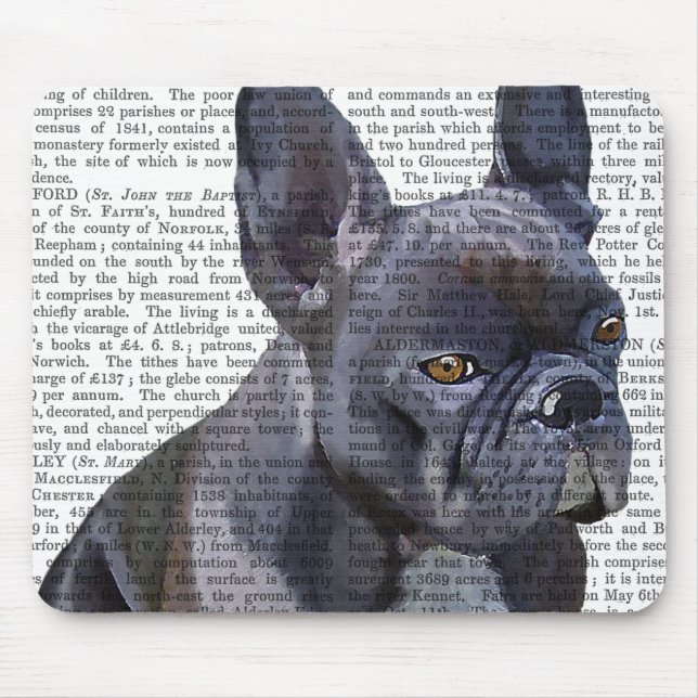French Bulldog Plain Mouse Mat (Front)