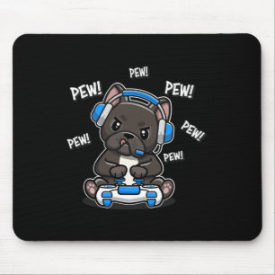 French Bulldog Player Video Game  Mouse Mat