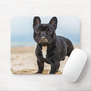 French Bulldog Playing in the Sand Mouse Mat