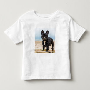 French Bulldog Playing in the Sand Toddler T-Shirt
