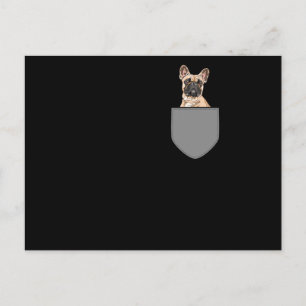 French Bulldog Pocket Postcard