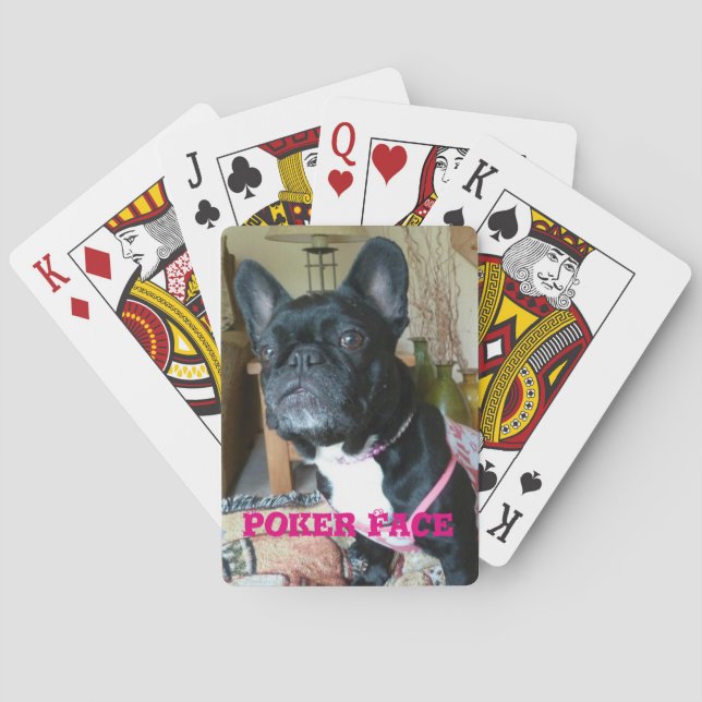 French Bulldog "Poker Face" Playing Cards (Back)