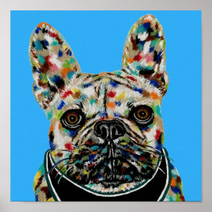 French Bulldog Portrait Poster