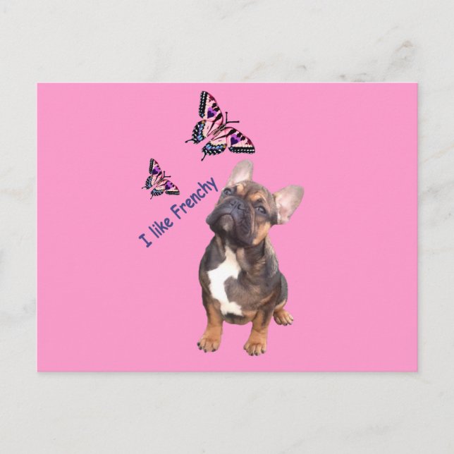 French Bulldog Postcard (Front)