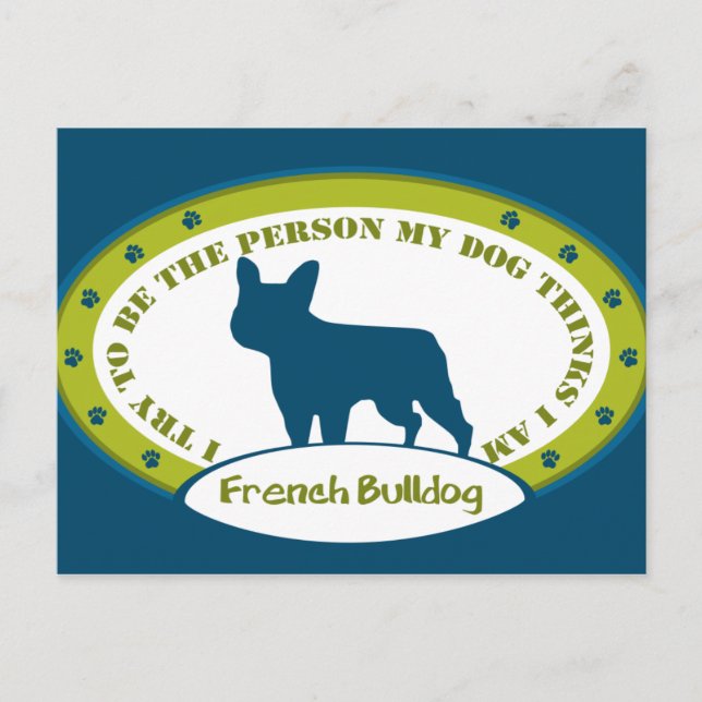 French Bulldog Postcard (Front)
