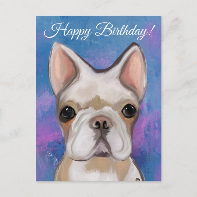 FRENCH BULLDOG  POSTCARD (Front)